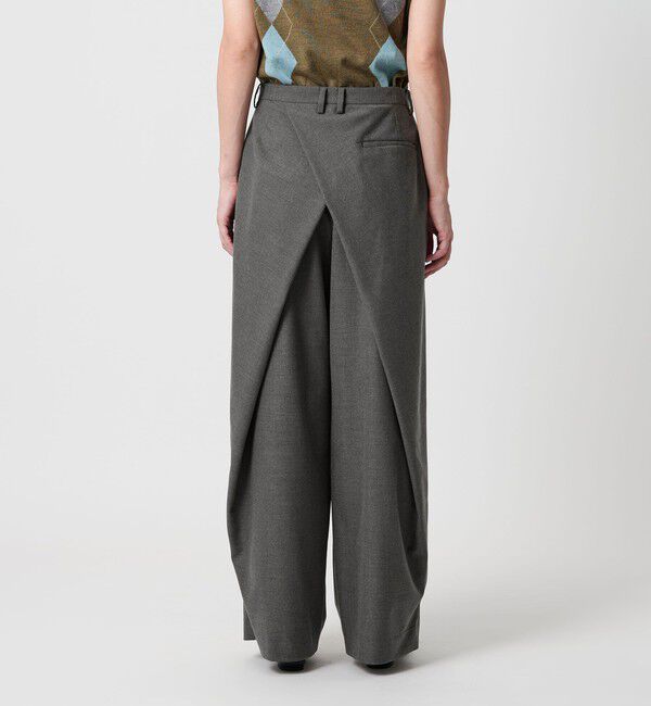 BEAUTY&YOUTH UNITED ARROWS「バックラップ タックワイドパンツ -ウォッシャブル-」|スラックス|