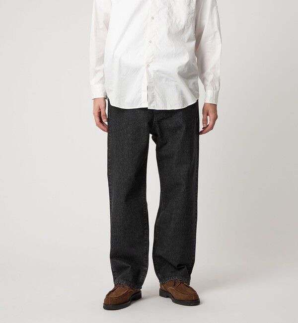 STEVEN ALAN「＜Steven Alan＞ 13.5oz デニム 5ポケット バギー テーパード パンツ」|デニム|DK.GRAY