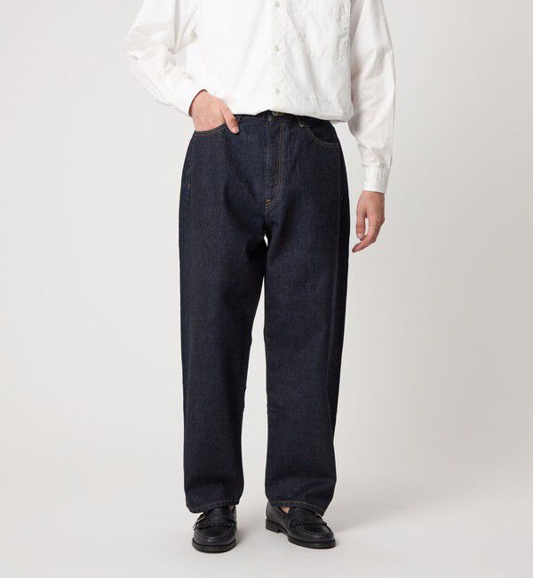 STEVEN ALAN「＜Steven Alan＞ 13.5oz デニム 5ポケット バギー テーパード パンツ」|デニム|
