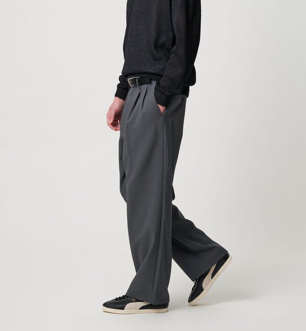 BEAUTY&YOUTH UNITED ARROWS「エアロ ツイル 2プリーツ スラックス NO.9」|チノ|