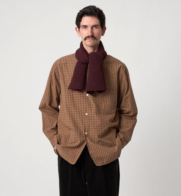 STEVEN ALAN「＜Steven Alan＞ 60 シック チェック オープンカラー シャツ」|シャツ・ブラウス|MD.BROWN