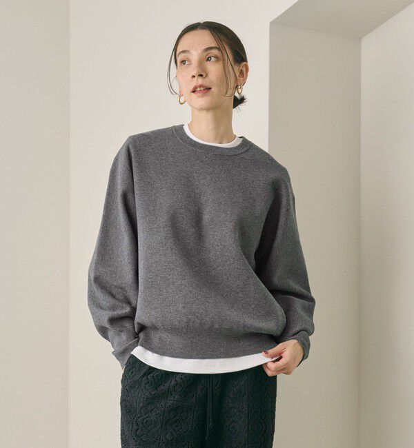 BEAUTY&YOUTH UNITED ARROWS「ポリエステルブレンド ミラノリブ プルオーバー」|ニット・セーター|DK.GRAY