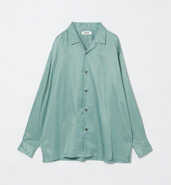 MONKEY TIME「キュプラ コットン オープンカラー シャツ」|シャツ・ブラウス|