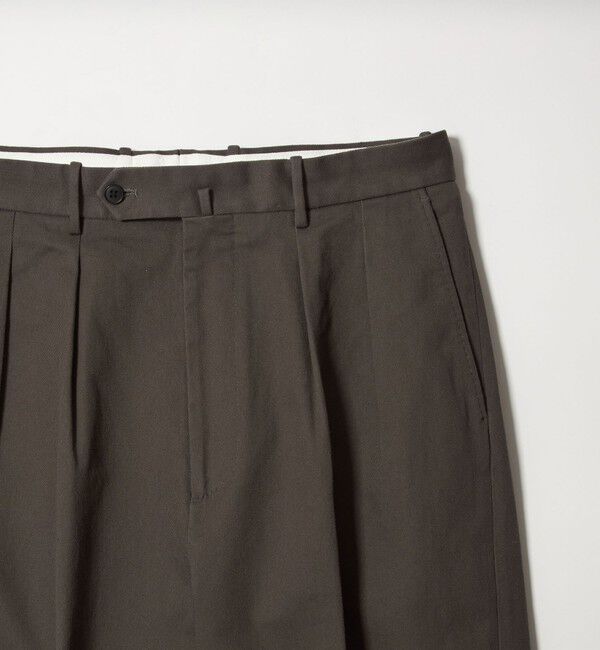 STEVEN ALAN「＜Steven Alan＞ ドリル インツープリーツ ドレス トラウザーズ」|チノ|