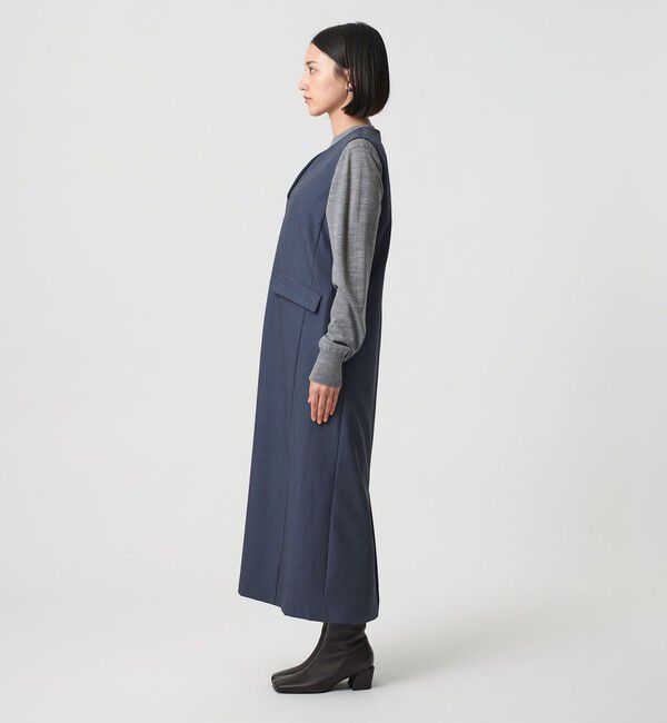 BEAUTY&YOUTH UNITED ARROWS「【WEB限定】ドレープツイル キーネックワンピース ウォッシャブル」|ワンピース|