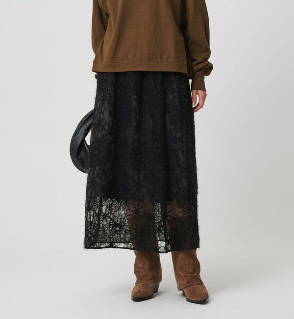 BEAUTY&YOUTH UNITED ARROWS「【WEB限定】エンブロイダリー チュールギャザースカート」|スカート|