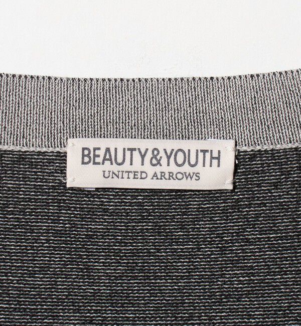 BEAUTY&YOUTH UNITED ARROWS「プレーティング フェード クルーネック ニット 抗菌・防臭機能付き」|ニット・セーター|