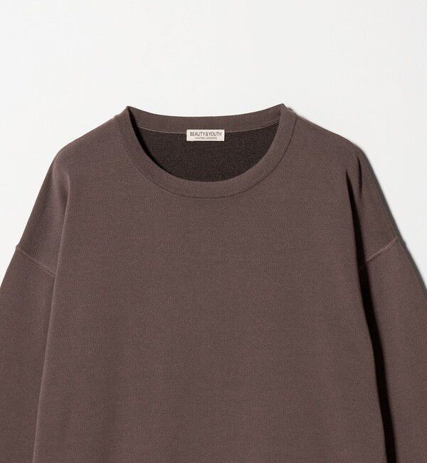BEAUTY&YOUTH UNITED ARROWS「プレーティング フェード クルーネック ニット 抗菌・防臭機能付き」|ニット・セーター|