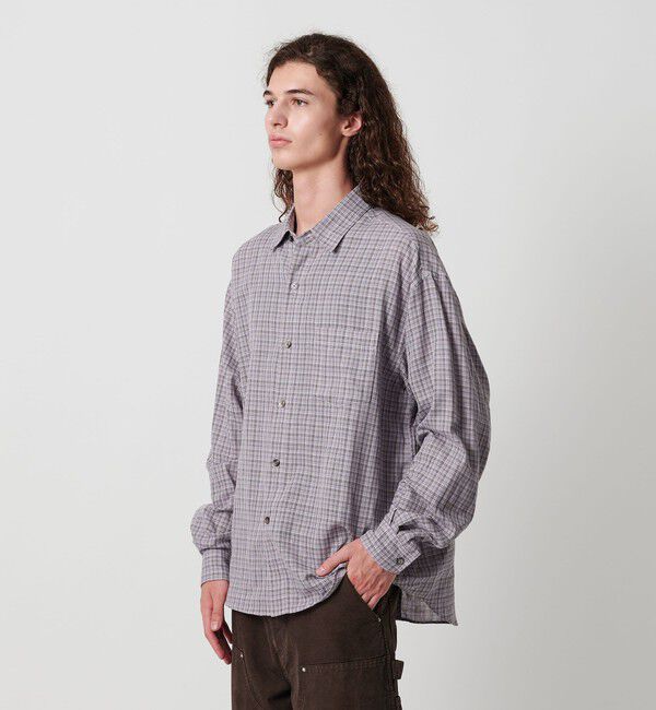 MONKEY TIME「ダブルガーゼ チェック シャツ」|シャツ・ブラウス|