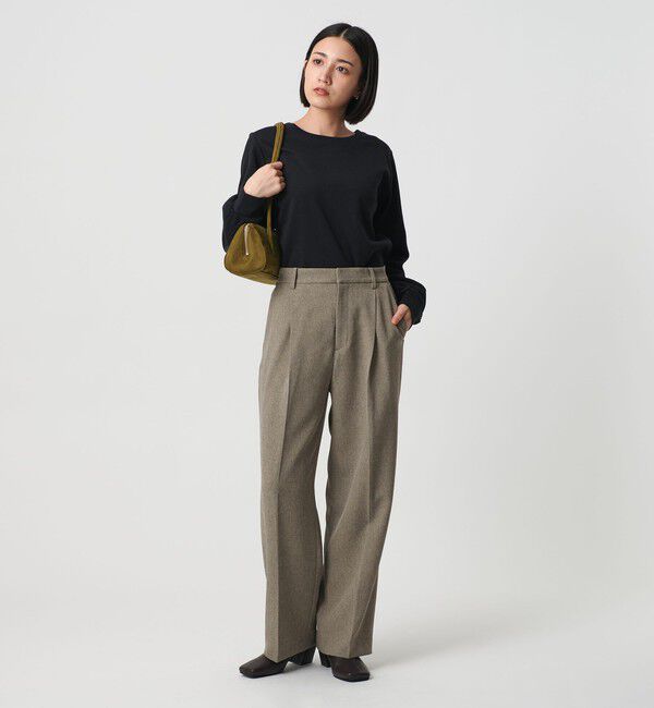 BEAUTY&YOUTH UNITED ARROWS「ポリエステルブレンド バックゴムストレートパンツ」|スラックス|