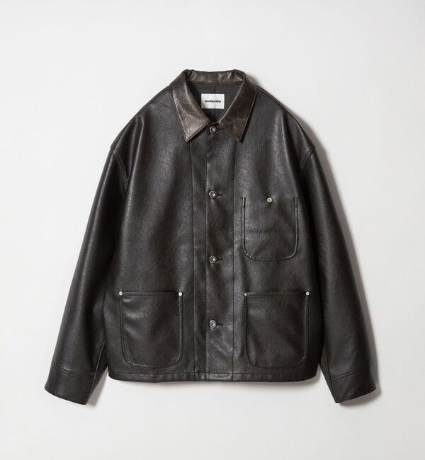 MONKEY TIME「レザーライク クロップド カバーオール」|その他|