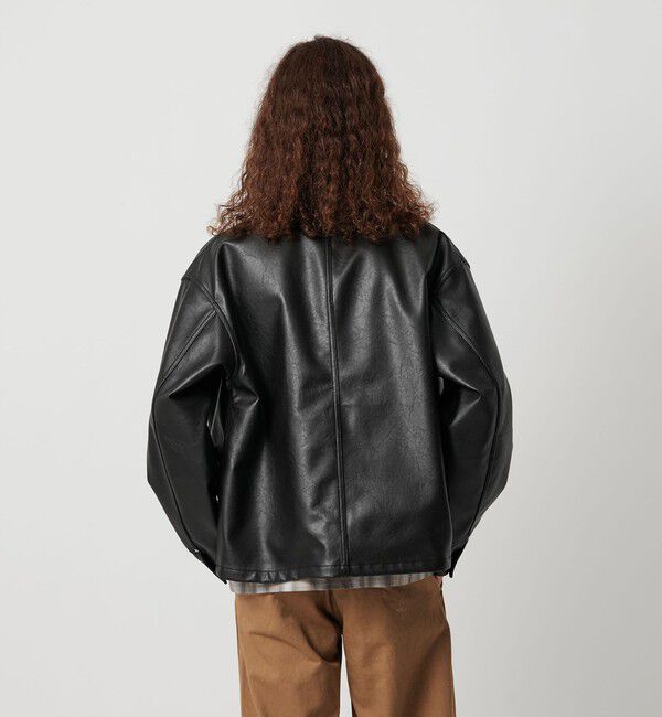 MONKEY TIME「レザーライク クロップド カバーオール」|その他|