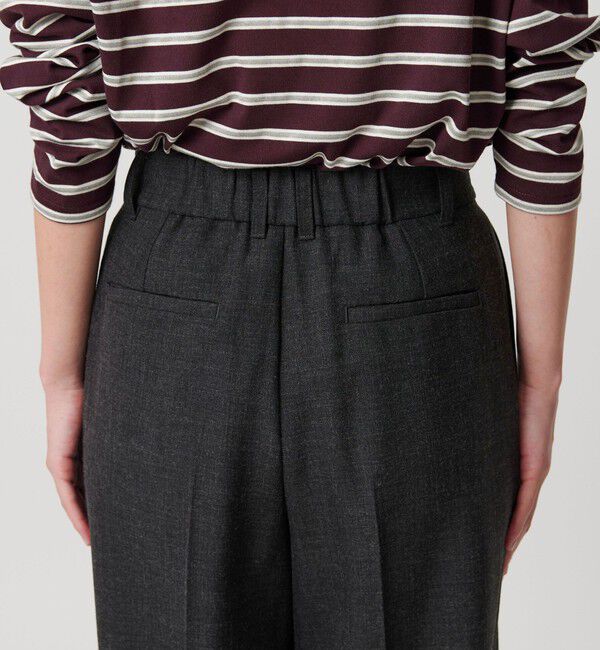 BEAUTY&YOUTH UNITED ARROWS「【WEB限定 Wardrobe DAILY MINIMAL】ウールライクメランジ ワイドパンツ ウォッシャブル」|スラックス|