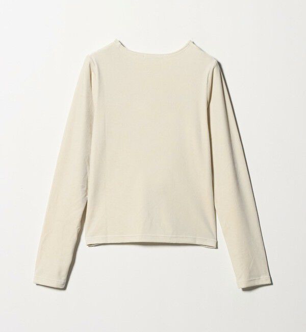 BEAUTY&YOUTH UNITED ARROWS「ポリエステルブレンド ベロアロングスリーブ Tシャツ」|Tシャツ・カットソー|