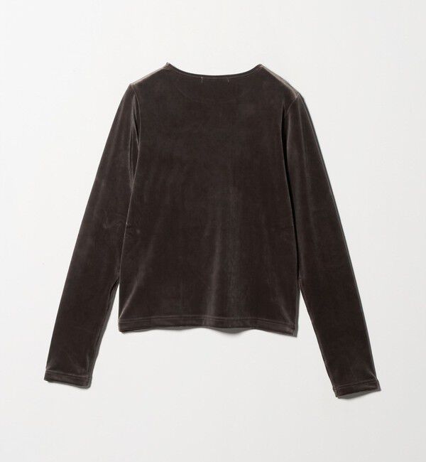 BEAUTY&YOUTH UNITED ARROWS「ポリエステルブレンド ベロアロングスリーブ Tシャツ」|Tシャツ・カットソー|