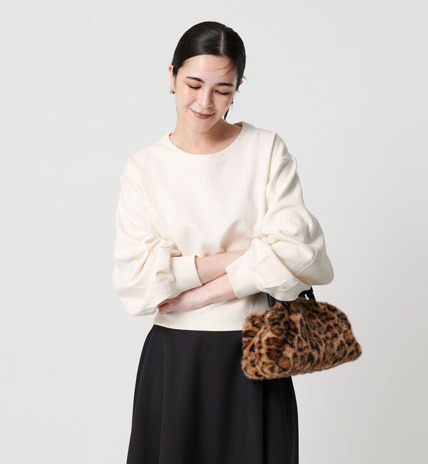 BEAUTY&YOUTH UNITED ARROWS「コットンポリエステルジャガード 袖ボリューム プルオーバー」|Tシャツ・カットソー|