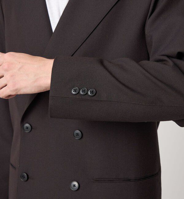 STEVEN ALAN「＜Steven Alan＞ ウール オックスフォード ダブルブレステッド 6B ジャケット」|テーラードジャケット|