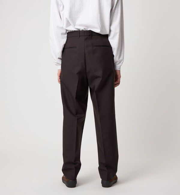 STEVEN ALAN「＜Steven Alan＞ ウール オックスフォード アウト ワンプリーツ スラックス」|スラックス|