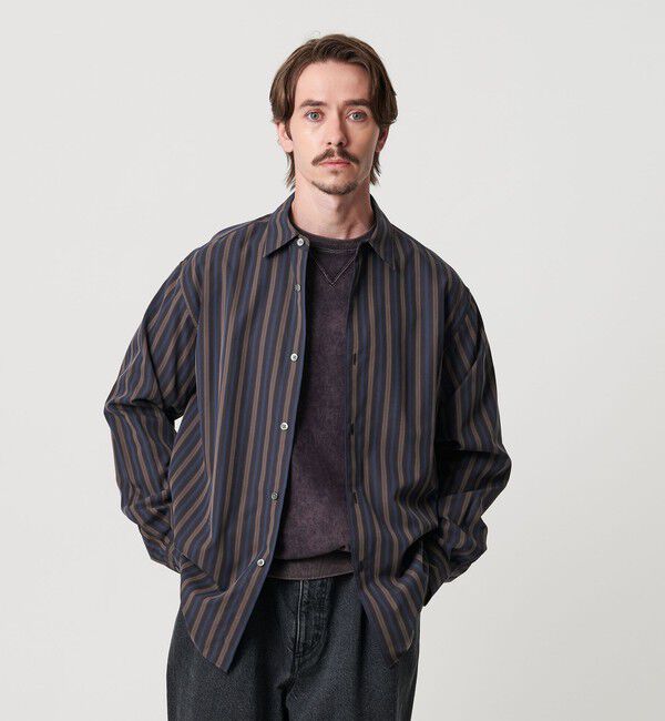 BEAUTY&YOUTH UNITED ARROWS「ネオ ピッチ ストライプ レギュラー シャツ FORM型」|シャツ・ブラウス|