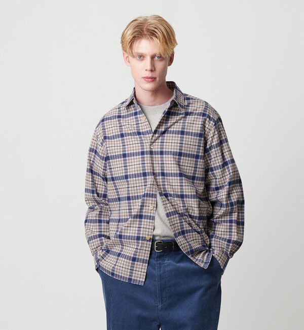 BEAUTY&YOUTH UNITED ARROWS「H/COUNT VYL チェックレギュラーシャツ FORM型」|シャツ・ブラウス|