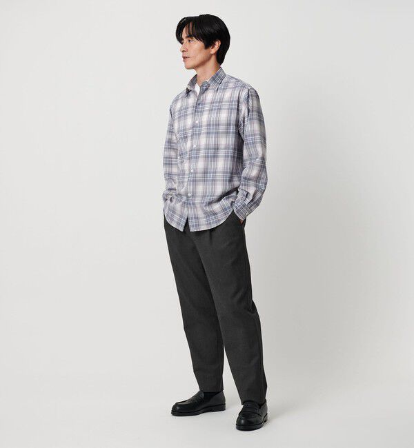 BEAUTY&YOUTH UNITED ARROWS「アルガン TR 1プリーツ テーパード パンツ NO.7」|チノ|