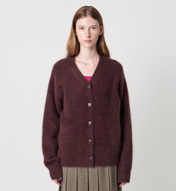 STEVEN ALAN「＜Steven Alan＞オーストラリアン ウール ミックス ニットカーディガン」|カーディガン|DK.BROWN