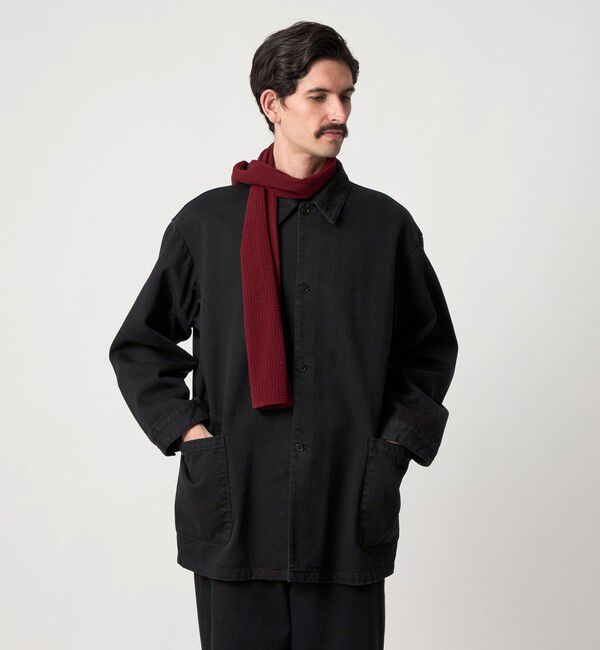 STEVEN ALAN「＜Steven Alan＞ ツイル ガーメントダイ ワーク ジャケット」|その他|BLACK