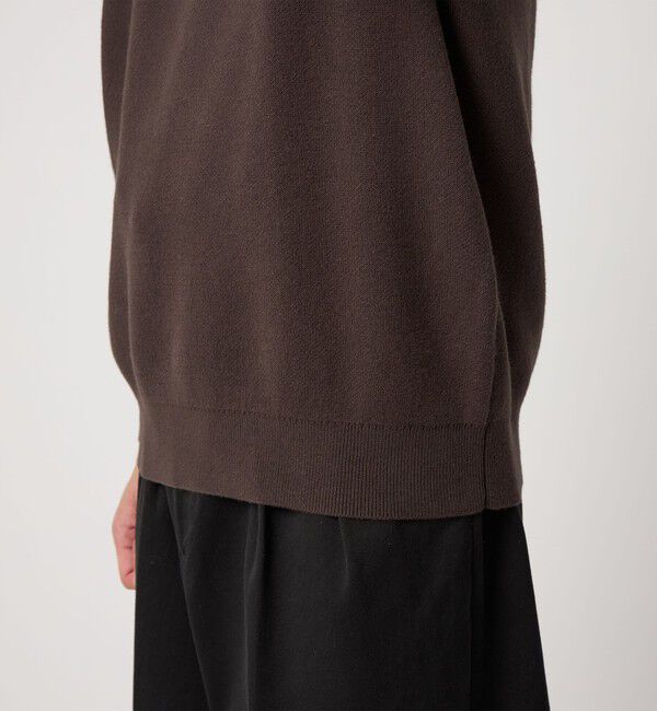 STEVEN ALAN「＜Steven Alan＞ CTN/CA ハーフ ジップ スタンドネック ニット」|ニット・セーター|