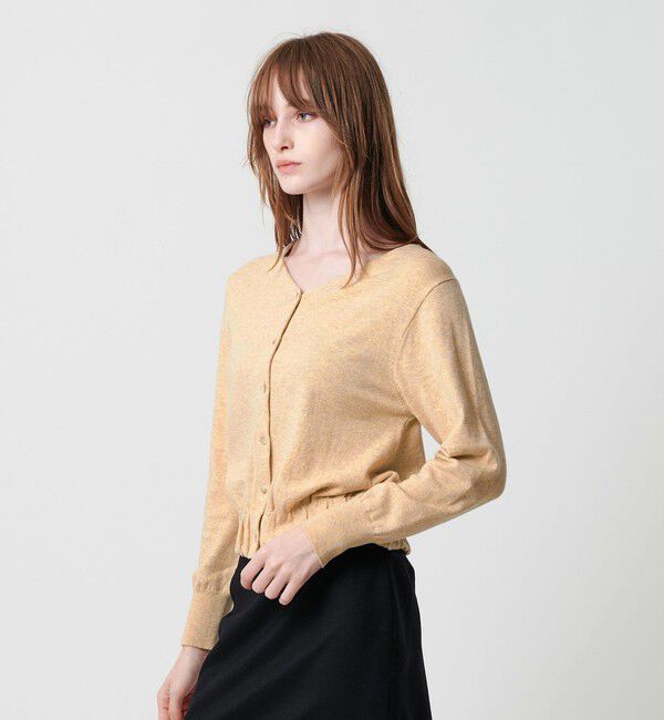 ATTISESSION「＜ATTISESSION＞ギャザー カーディガン」|カーディガン|