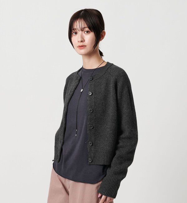 BEAUTY&YOUTH UNITED ARROWS「ウールニット ショートカーディガン」|カーディガン|DK.GRAY