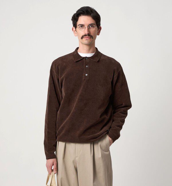 STEVEN ALAN「＜Steven Alan＞ 3B コットン ニット ポロシャツ」|ニット・セーター|