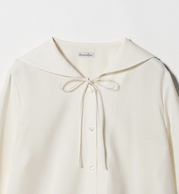 STEVEN ALAN「＜Steven Alan＞ツイル セーラー カラー ブラウス」|シャツ・ブラウス|