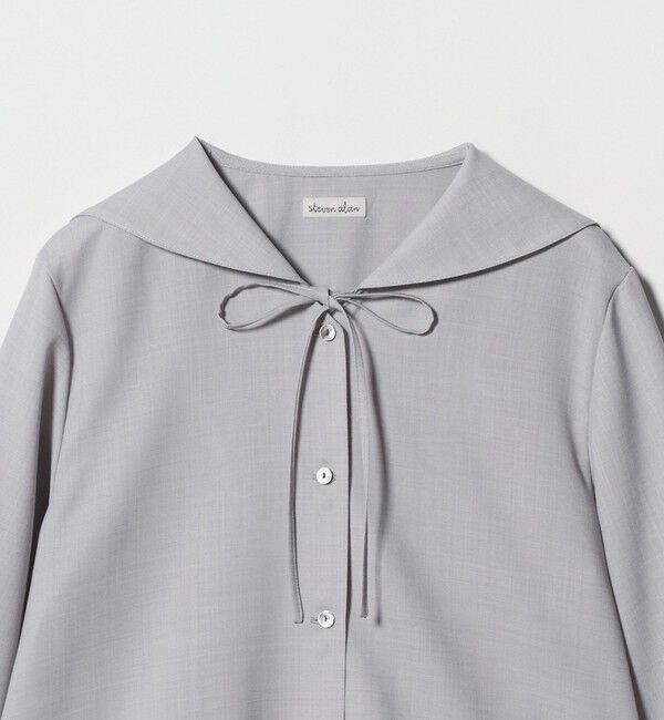 STEVEN ALAN「＜Steven Alan＞ツイル セーラー カラー ブラウス」|シャツ・ブラウス|