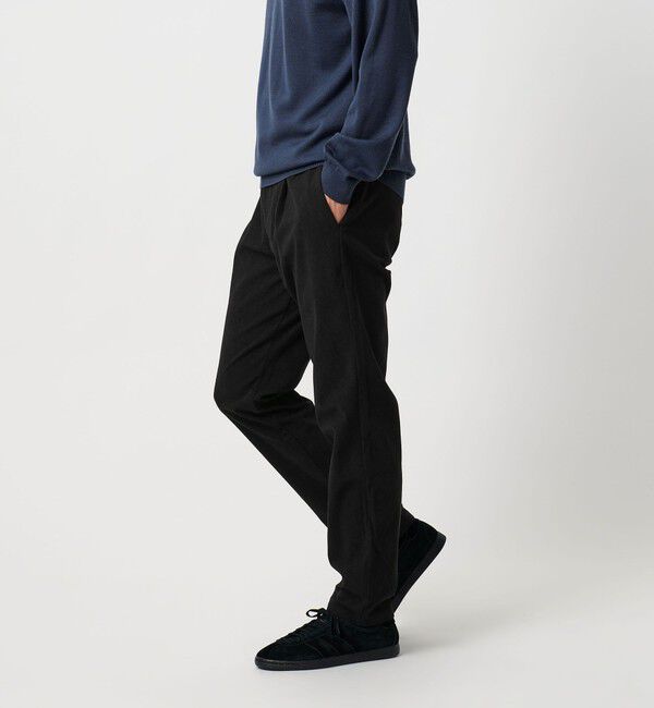 BEAUTY&YOUTH UNITED ARROWS「トリコット コーデュロイ 1プリーツ イージーパンツ NO.5 ストレッチ」|チノ|