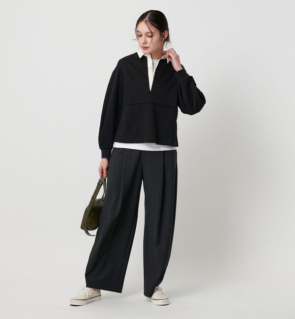 BEAUTY&YOUTH UNITED ARROWS「【WEB限定】タックボリュームスリーブ ラガーシャツ」|Tシャツ・カットソー|