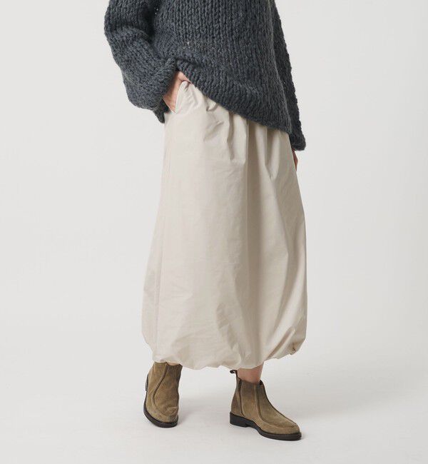BEAUTY&YOUTH UNITED ARROWS「ポリエステル バルーンスカート」|スカート|OFF WHITE
