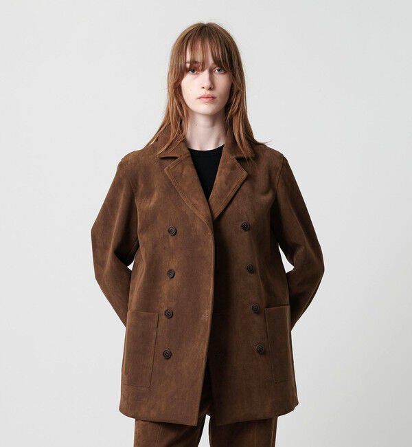 ATTISESSION「＜ATTISESSION＞スエードライク ボンディング Pコート」|その他|