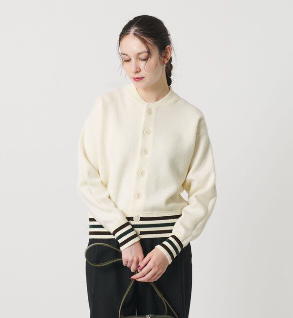 BEAUTY&YOUTH UNITED ARROWS「ウールブレンド ラインカーディガン」|カーディガン|
