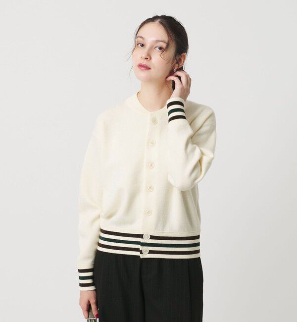 BEAUTY&YOUTH UNITED ARROWS「ウールブレンド ラインカーディガン」|カーディガン|