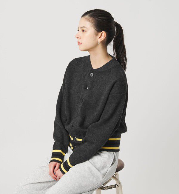 BEAUTY&YOUTH UNITED ARROWS「ウールブレンド ラインカーディガン」|カーディガン|