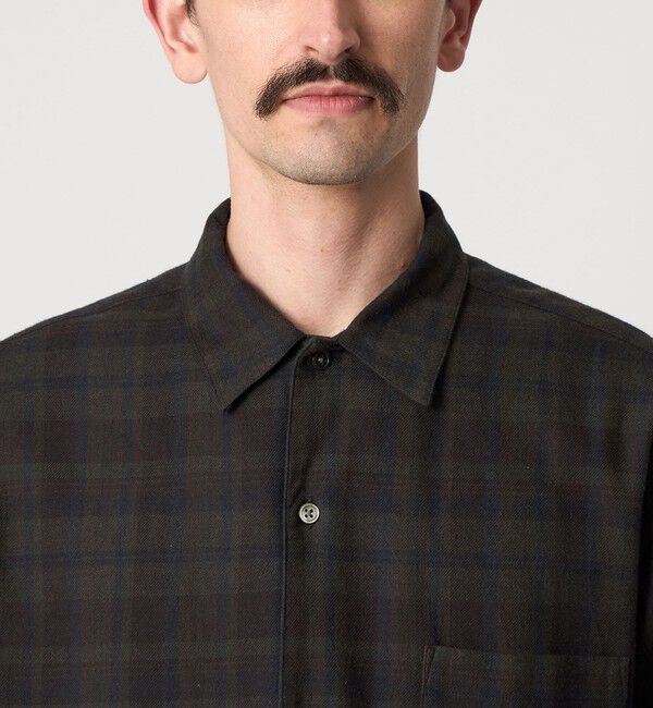 STEVEN ALAN「＜Steven Alan＞ ネル マドラスチェック オープンカラー シャツ BOX」|シャツ・ブラウス|