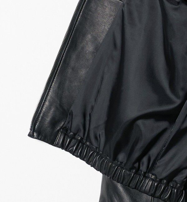 BEAUTY&YOUTH UNITED ARROWS「シープレザー ノーカラージップブルゾン」|その他|