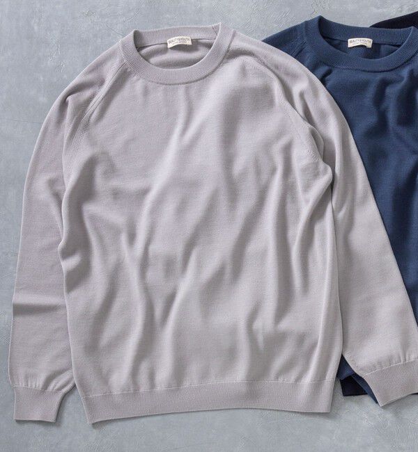 BEAUTY&YOUTH UNITED ARROWS「SUPER130 ウール クルーネック ニット ウォッシャブル」|ニット・セーター|