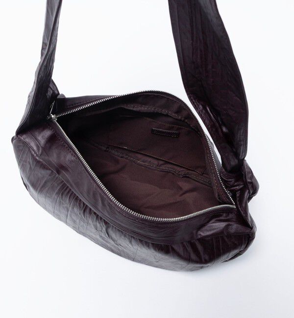 BEAUTY&YOUTH UNITED ARROWS「レザーライク ギャザー ショルダーバッグ」|ショルダー・メッセンジャー|