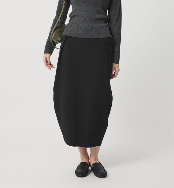 BEAUTY&YOUTH UNITED ARROWS「【WEB限定】ポリエステル コクーンニットスカート ウォッシャブル」|スカート|
