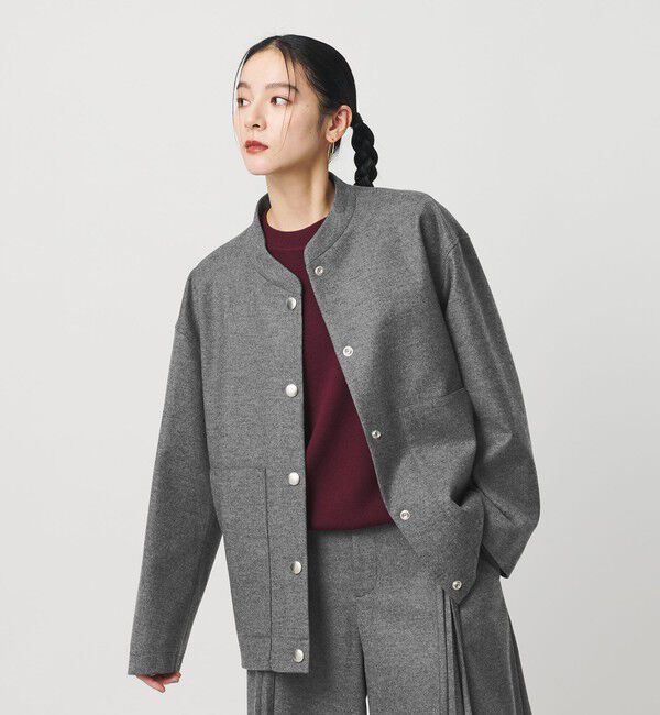 BEAUTY&YOUTH UNITED ARROWS「毛ブレンド スナップブルゾン」|ブルゾン・スタジャン|