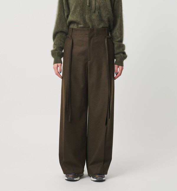 BEAUTY&YOUTH UNITED ARROWS「毛ブレンド ハイウエスト タックワイドパンツ」|その他|