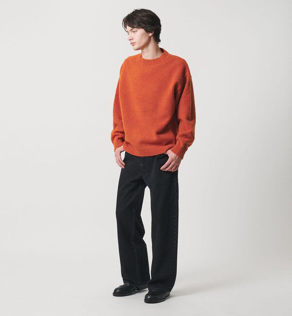 MONKEY TIME「ウール ナイロン ループヤーン クルーネック」|ニット・セーター|