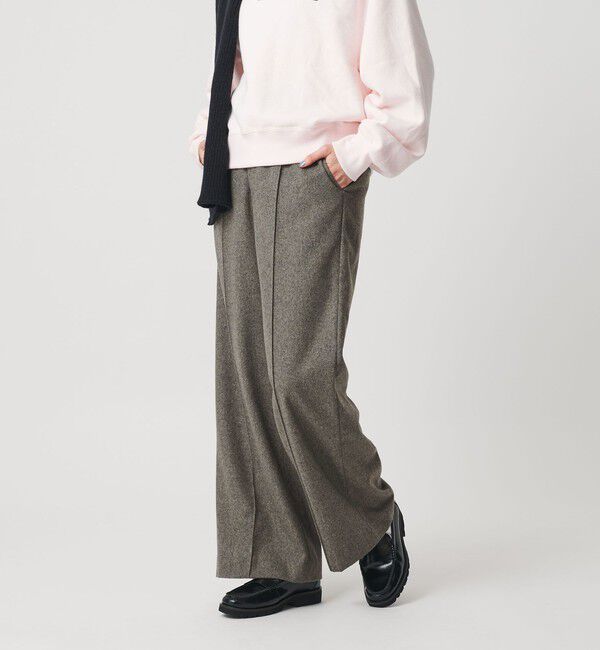 BEAUTY&YOUTH UNITED ARROWS「毛ポリエステル フランネルパンツ」|スラックス|