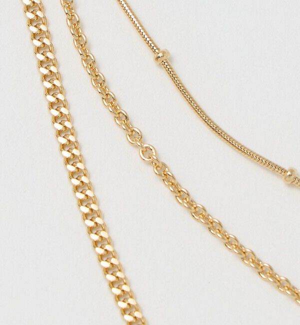 BEAUTY&YOUTH UNITED ARROWS「ムーンモチーフ 3連 ネックレス」|ネックレス|